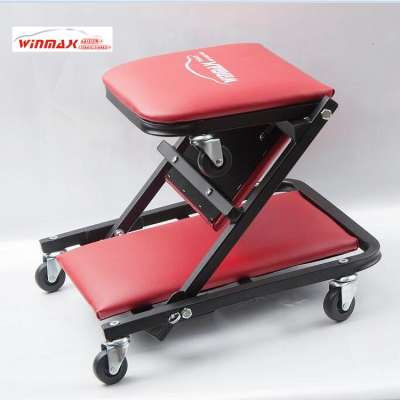 36''Car Repair Ajustable creeper Seat Workshop Round Creeper Stool Seat