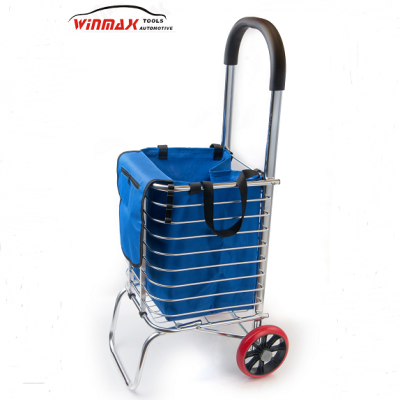 Portable ALU. Folding Shopping Carts With Rubber Wheels