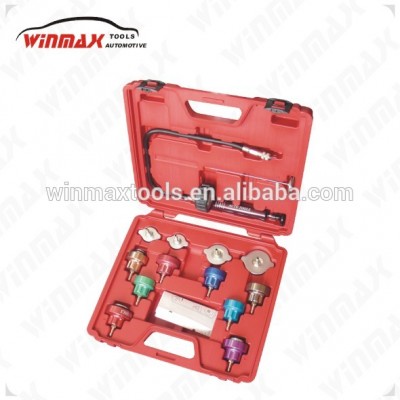 Winmax Auto Cooling System&Radiator Cap Pressure Tester 14pcs Car Water Tank leak detector WT04014