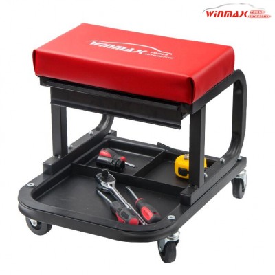 Rolling Working Cabinet Seat Creeper with tool drawer