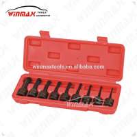 WINMAX WT01217 1/2" DR 9PC Impact Bit Socket Set Spline M4-16