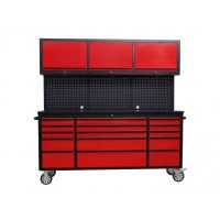 AX'TONE 15 drawers metal tool chest with up cabinet and pegboard