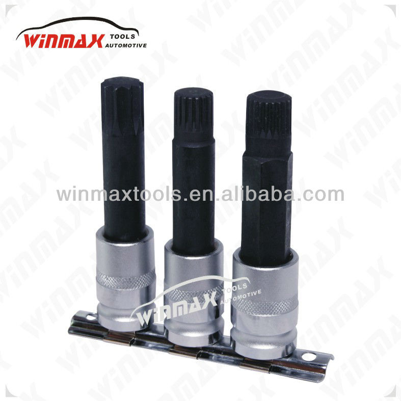 WINMAX 3 Piece Special Socket Kit For BMW Rim Locks auto tools WT05146